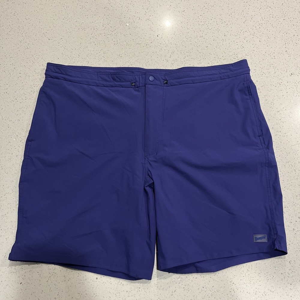 Duluth Trading Cannonball Hybrid Shorts Armachillo Liner Purple/Orange Men's‎ 44